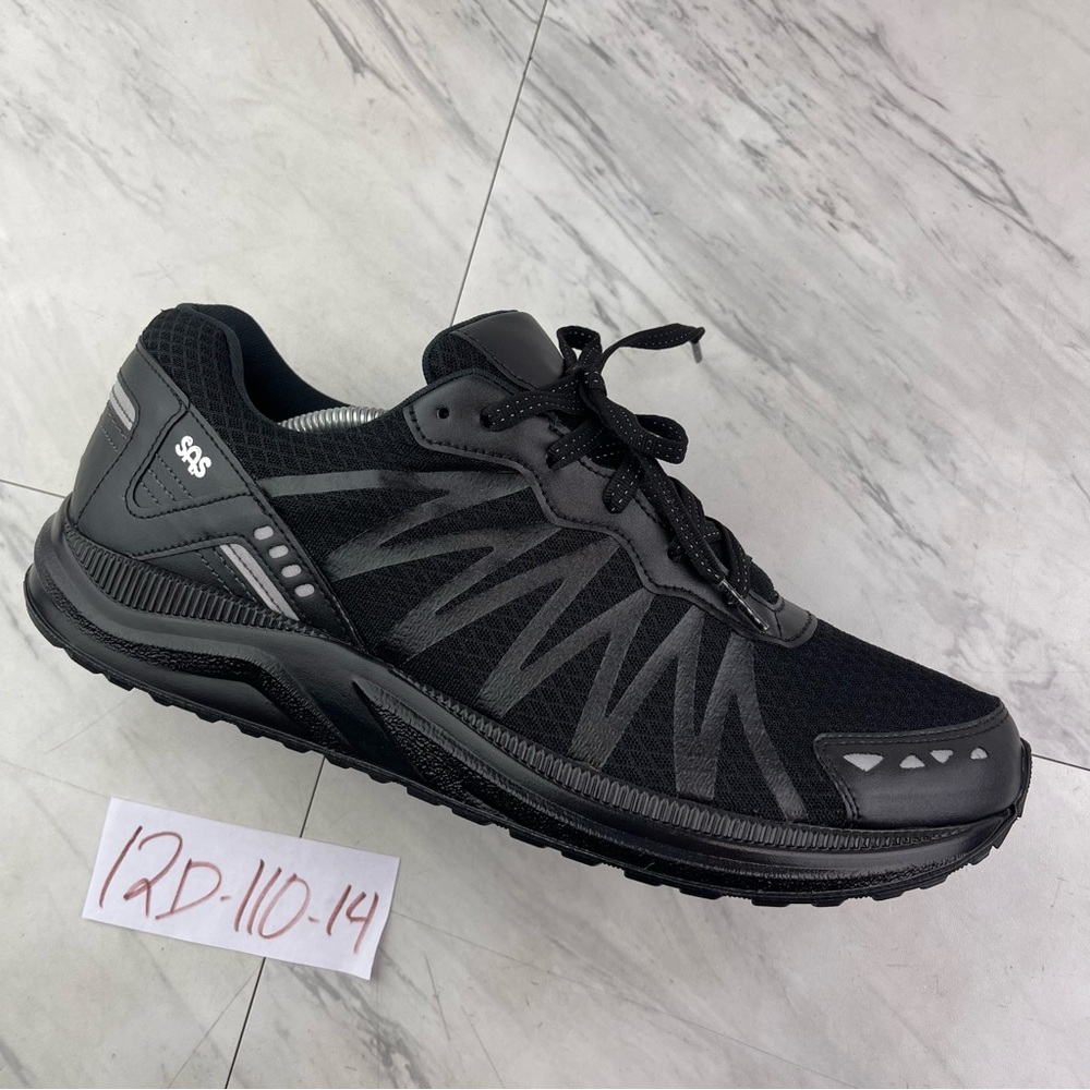 SAS Tempo Mission One Men’s 12 D Vibram Walking Persuit Black Mesh Shoes